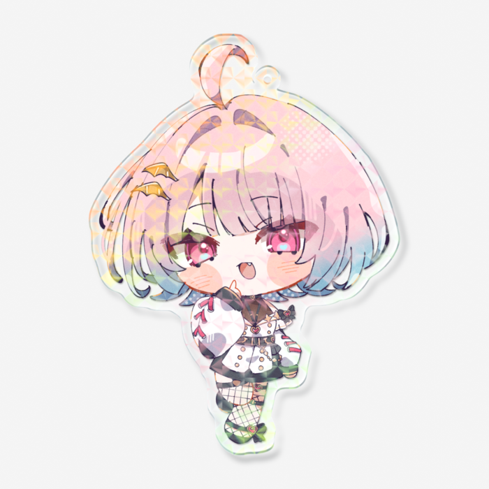 ホログラムアクリルキーホルダー - 100 × 100mm
