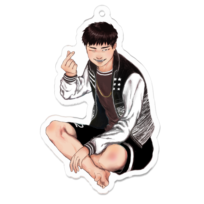 アクリルキーホルダー - 70 x 70 (mm)