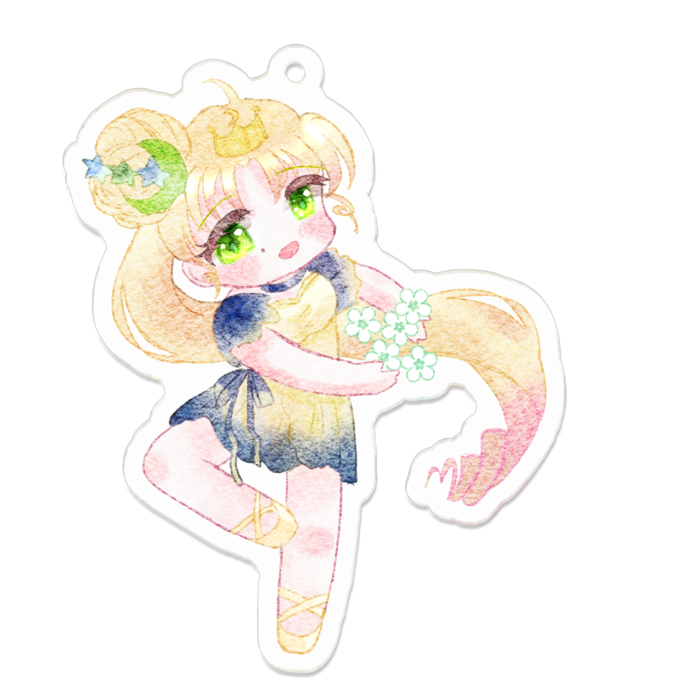 アクリルキーホルダー（コーティング） - 70 x 70 (mm)