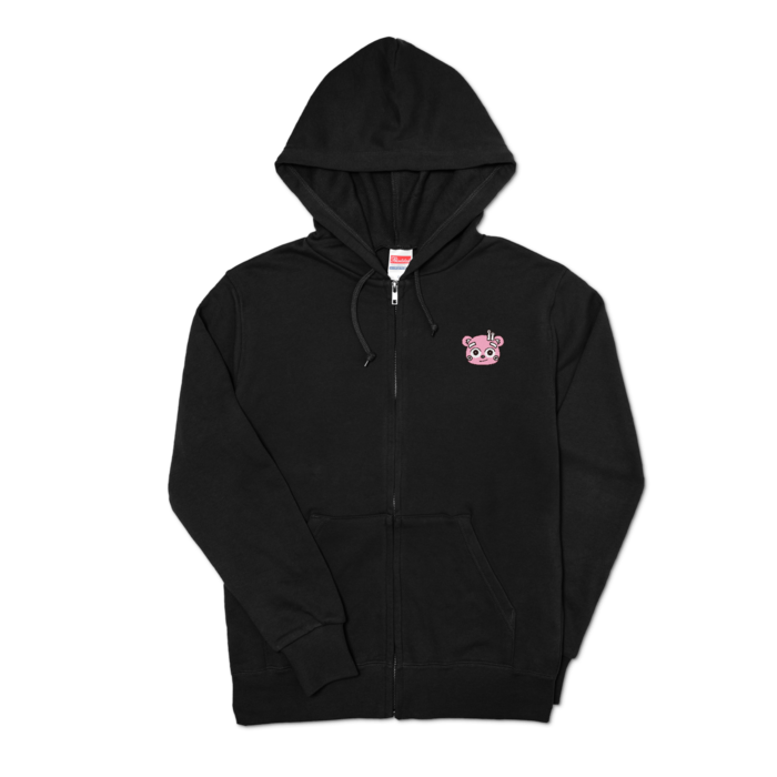 すぴおパーカー（背中あり） - S - ブラック