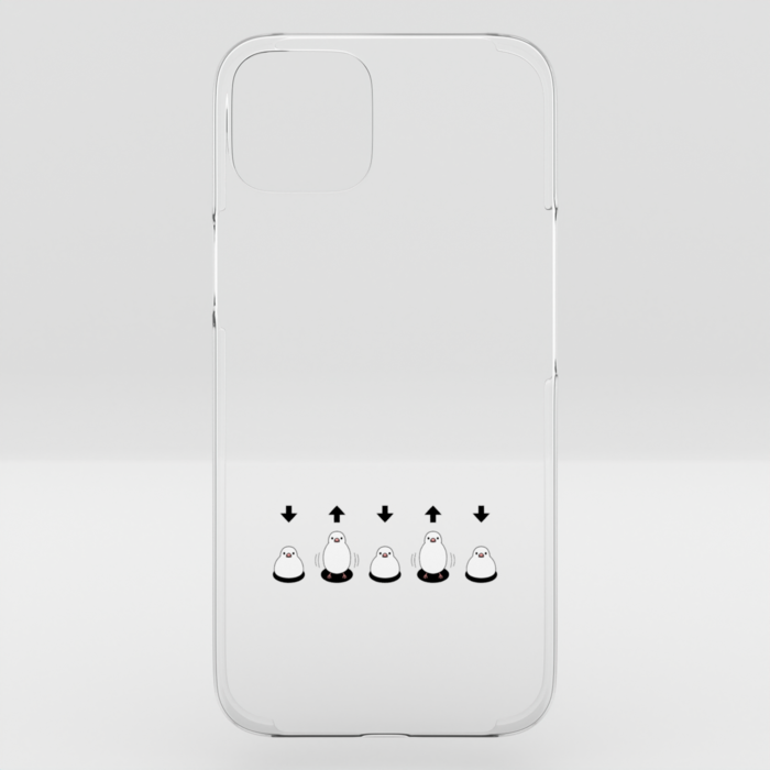 クリアiPhoneケース　白文鳥　iPhone 15Plus