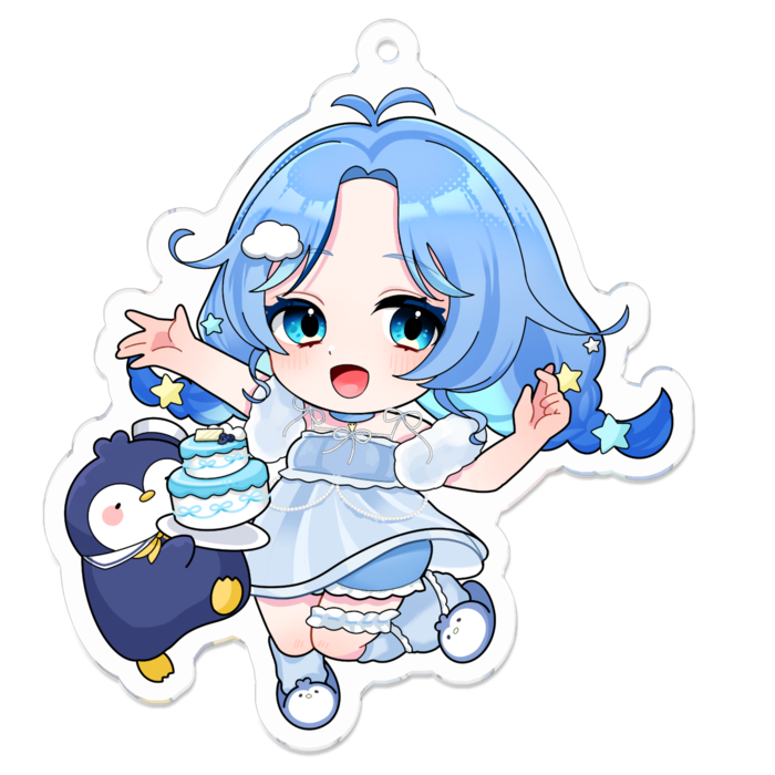 アクリルキーホルダー - 70 x 70 (mm)