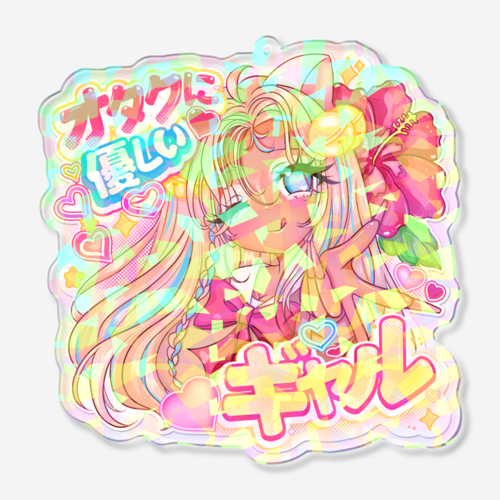 ホログラムアクリルキーホルダー Crystal - 100 × 100mm