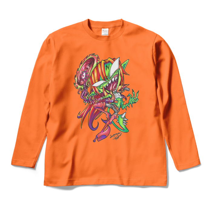 ロングスリーブTシャツ - M - オレンジ