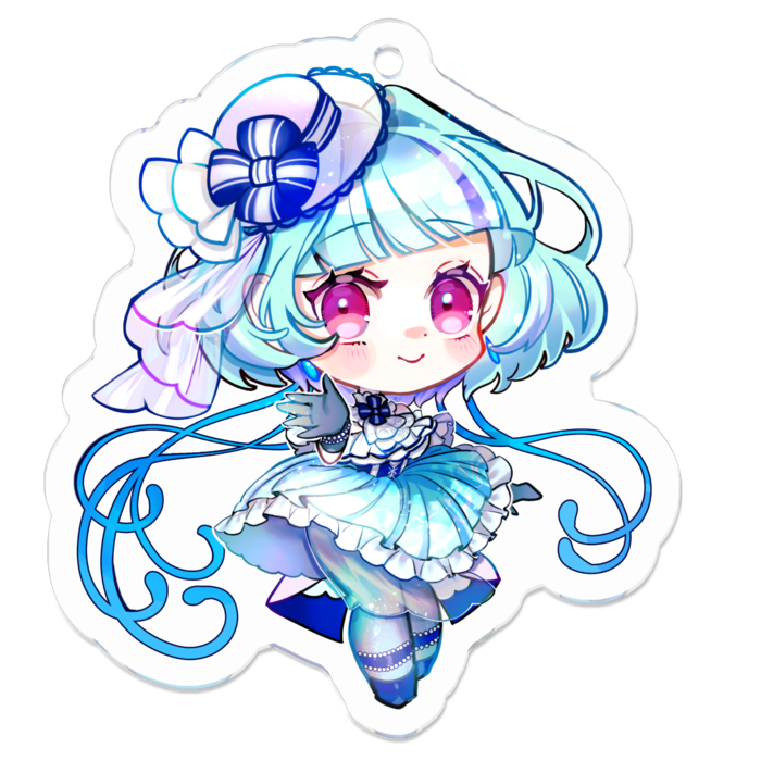 アクリルキーホルダー(メガネなし) - W50 × 50mm 以内