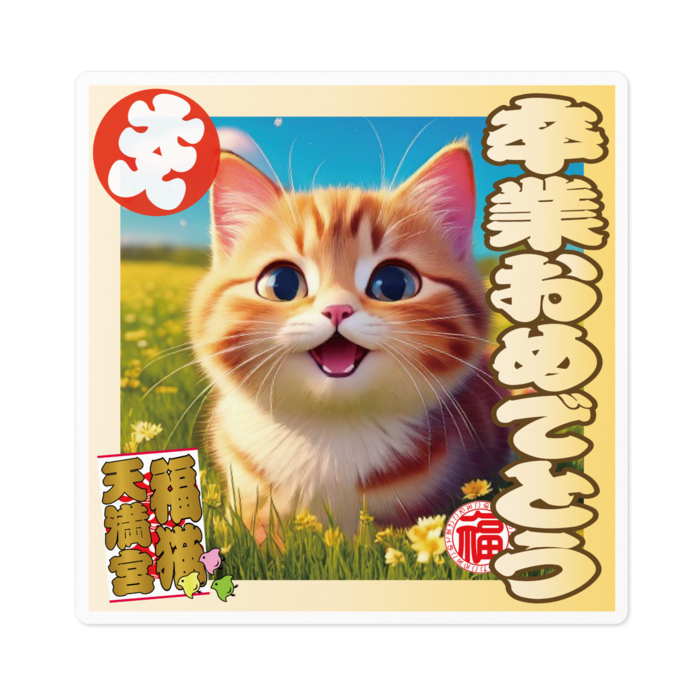 ステッカー - 100 x 100 (mm)