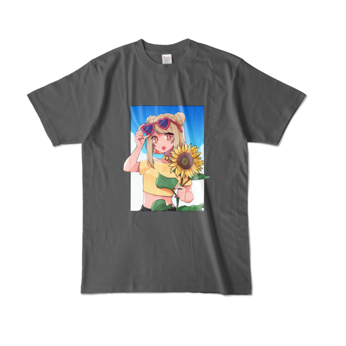 カラーTシャツ - L - チャコール (濃色)