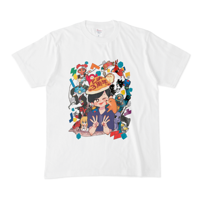 Tシャツ - M - 白(正面プリント)