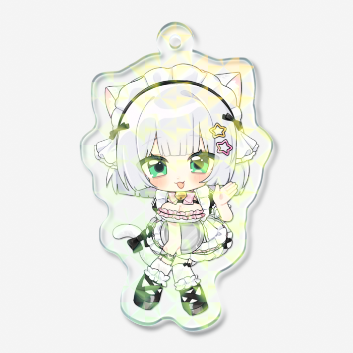 ホログラムアクリルキーホルダー - 50 × 50mm