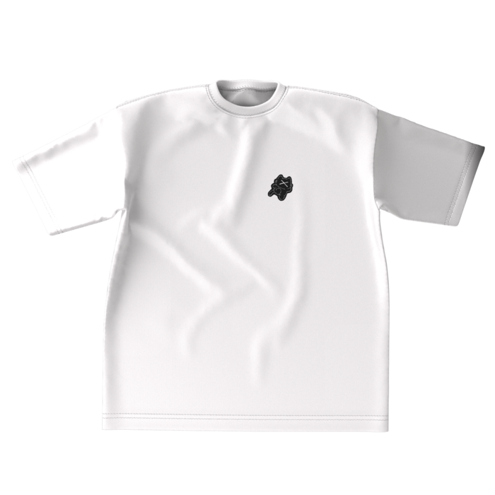 【白】ビッグシルエットTシャツ - XL - 両面