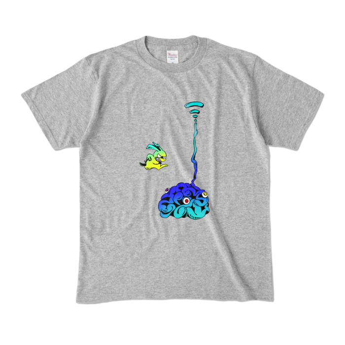 カラーTシャツ - M - 杢グレー (濃色)