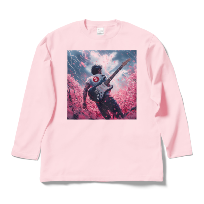 ロングスリーブTシャツ - L - ライトピンク