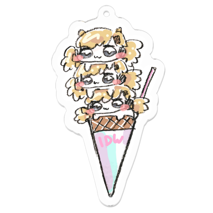 アクリルキーホルダー - 70 x 70 (mm)