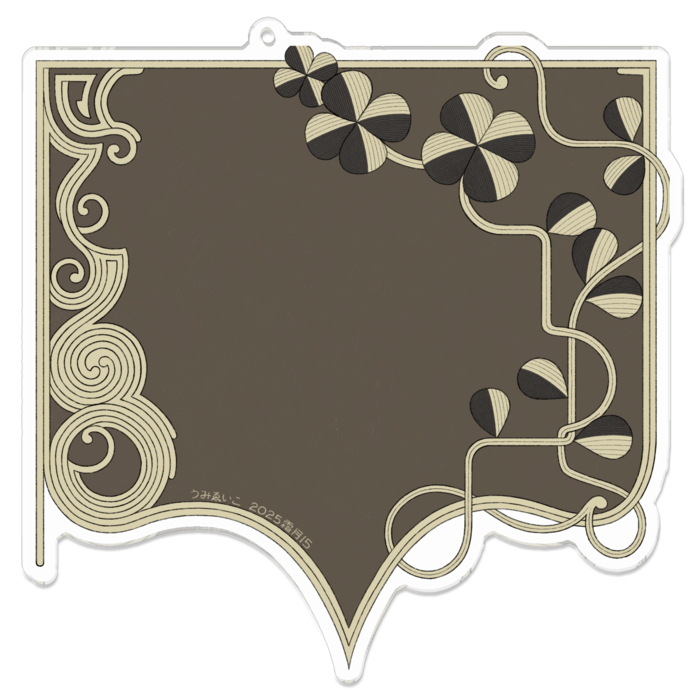 アクリルキーホルダー（コーティング） - 100 x 100 (mm)