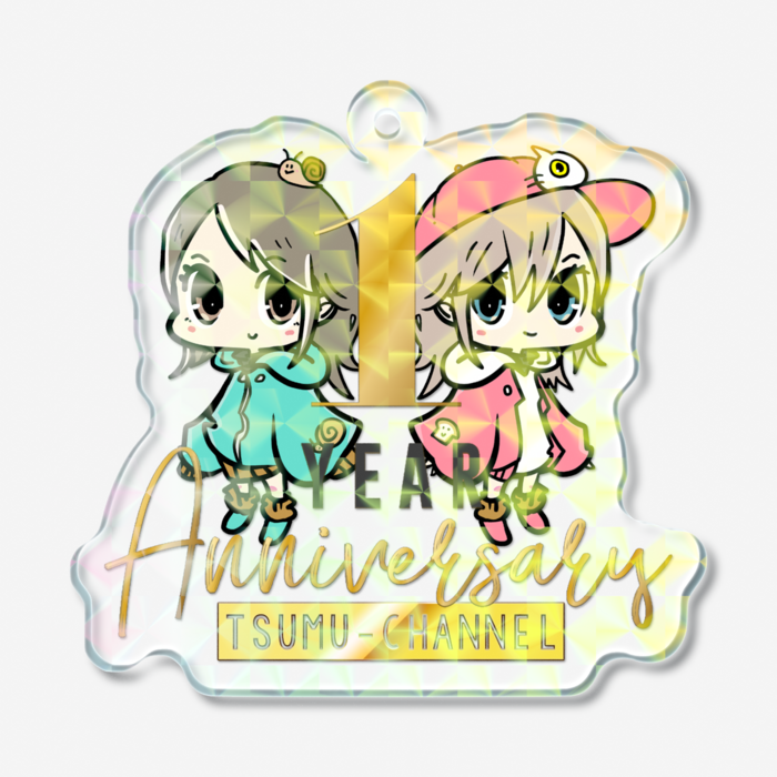 ホログラムアクリルキーホルダー - 50 × 50mm