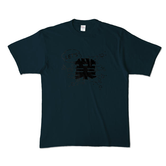 カラーTシャツ - XL - ネイビー (濃色)