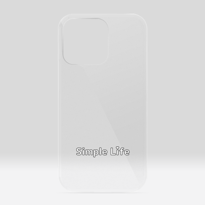 クリアiPhoneケースB　Simple Life❤　iPhone 13Pro