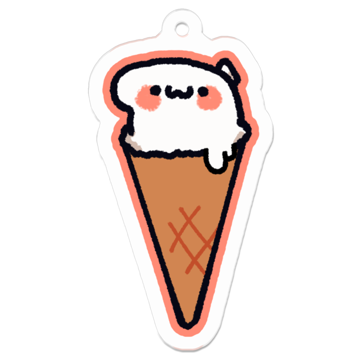 アクリルキーホルダー - 50 x 50 (mm)