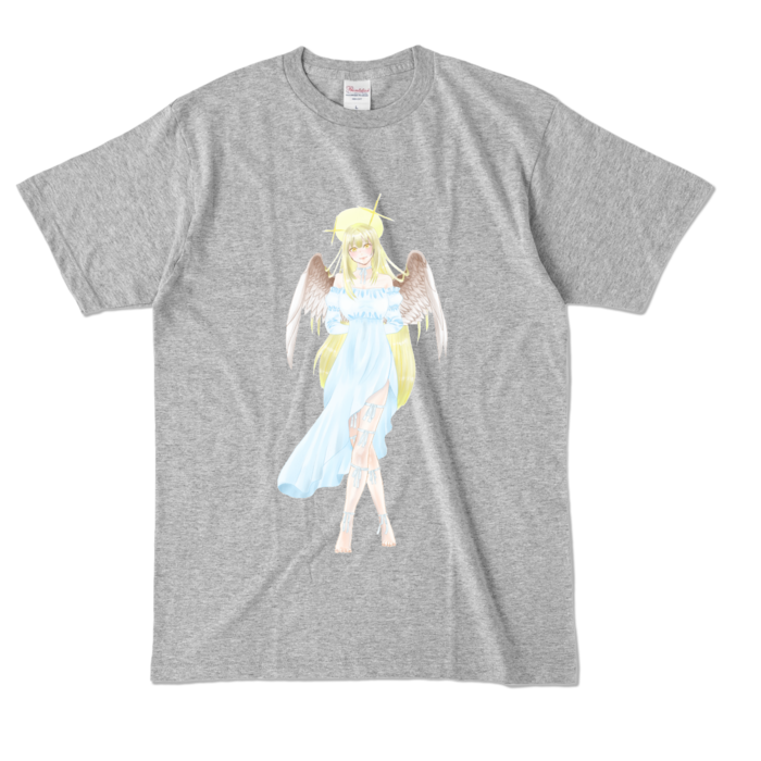 カラーTシャツ - L - 杢グレー (濃色)