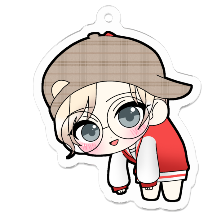 アクリルキーホルダー（コーティング） - 50 x 50 (mm)