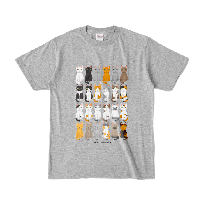 カラーTシャツ - S - 杢グレー (濃色)