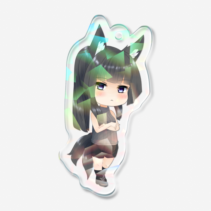 ホログラムアクリルキーホルダー - 50 × 50mm