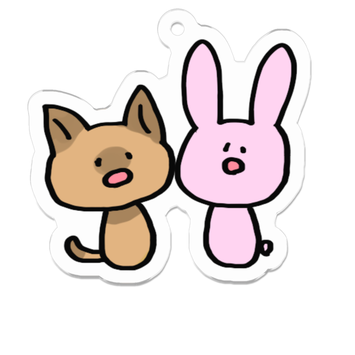 アクリルキーホルダー - 50 x 50 (mm)