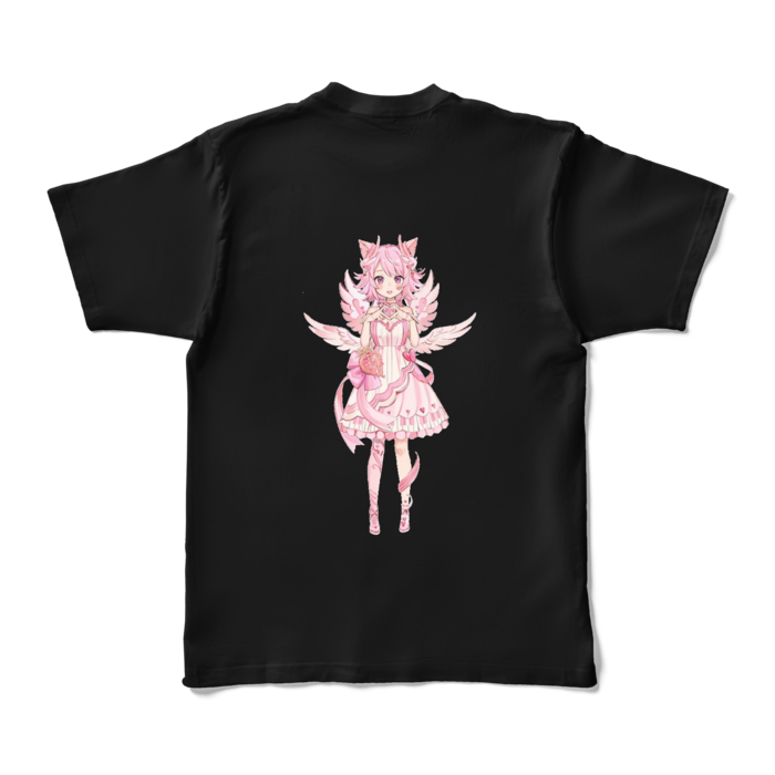 カラーTシャツ - XL - ブラック (濃色)裏面のみ