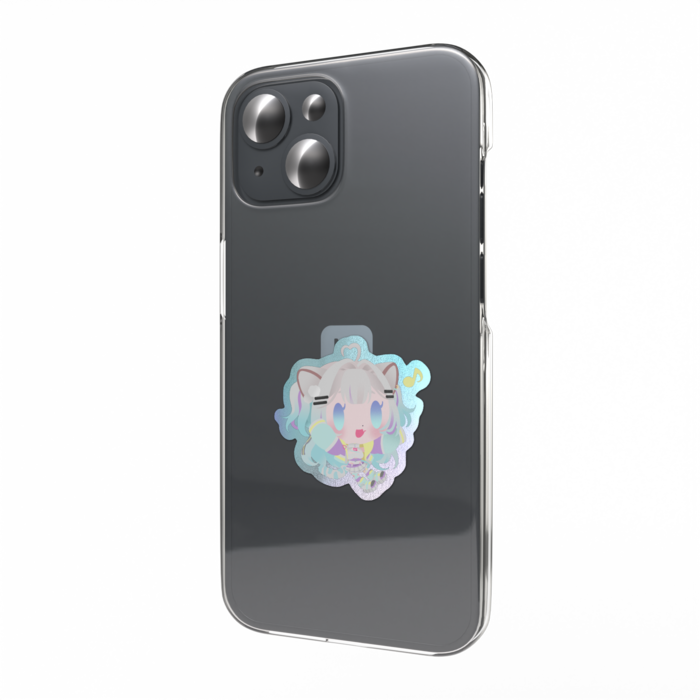 ④オーロラスマホステッカー - W55 × H91mm 以内