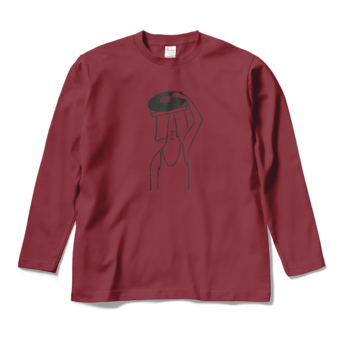 ロングスリーブTシャツ - M - バーガンディ