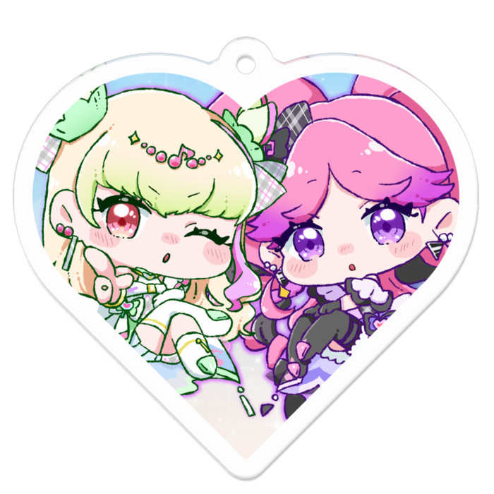 アクリルキーホルダー - 50 x 50 (mm)