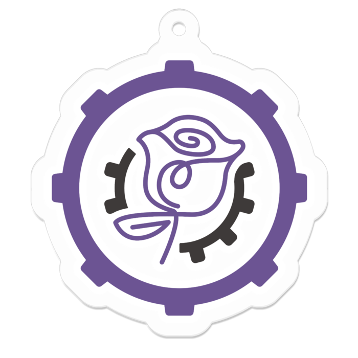 アクリルキーホルダー - 50 x 50 (mm)