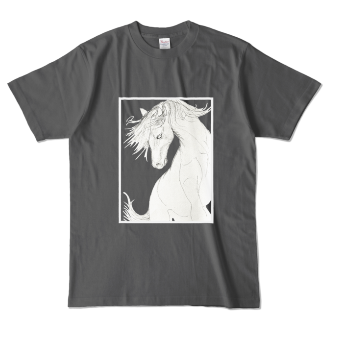 カラーTシャツ - L - チャコール (濃色)