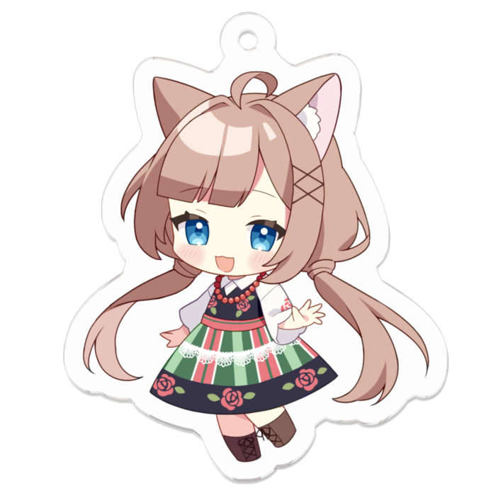 猫宮シエナ 初期アクリルキーホルダー(50×50mm)