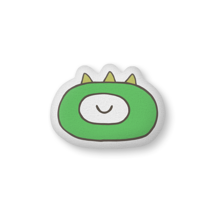 こおにのクッション - 緑