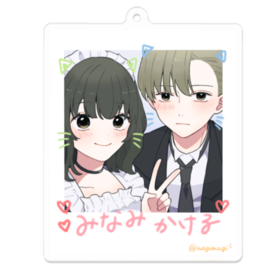MEGAFON 小晴のか アクキー チェキ スマホの裏にのかのチェキはさんで！！#MEGAFON #小晴のか