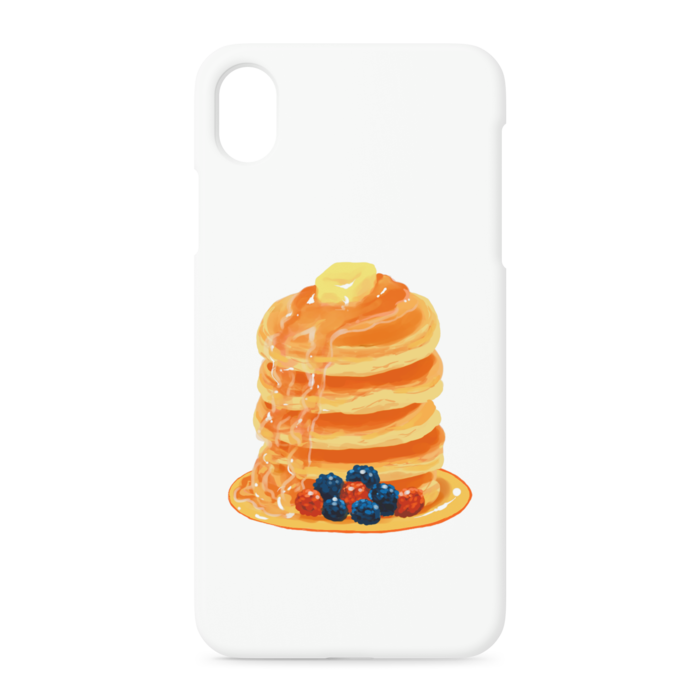 パンケーキのiPhoneケース - iPhone XR - 正面印刷のみ
