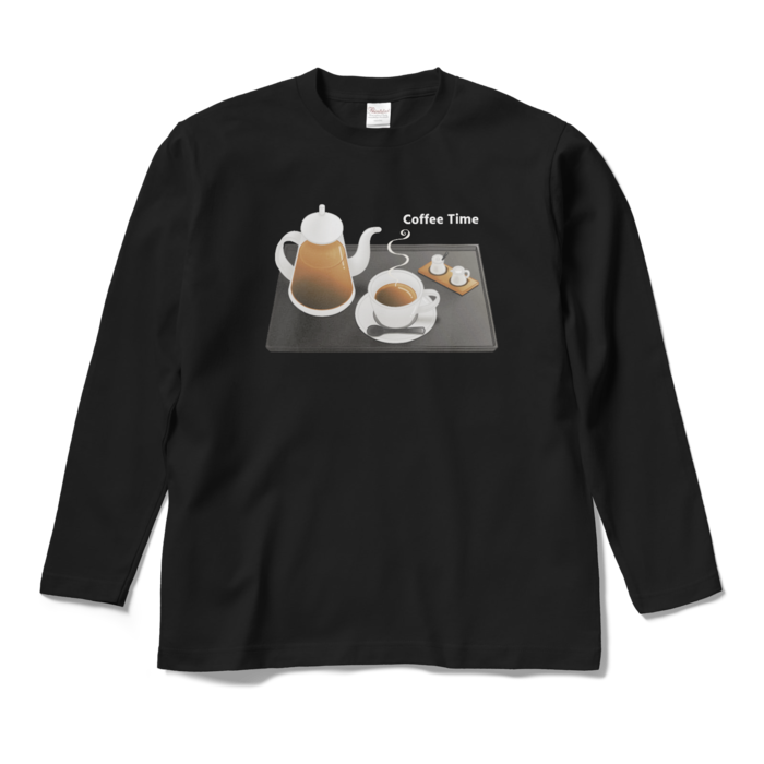 ロングスリーブTシャツ　黒色　M