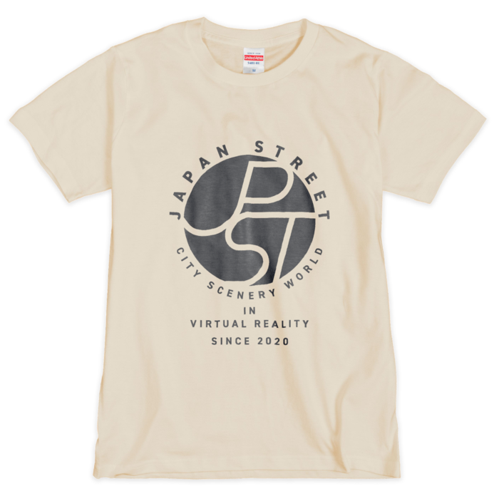 Tシャツ（シルクスクリーン印刷） - M - 1色 - ナチュラル