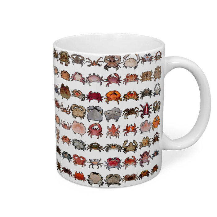 かにコップ 白 - 直径 8 cm / 高さ 9.5 cm(1)