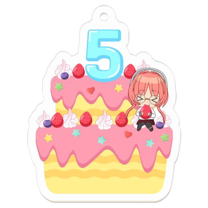 アクリルキーホルダー - 50 x 50 (mm)