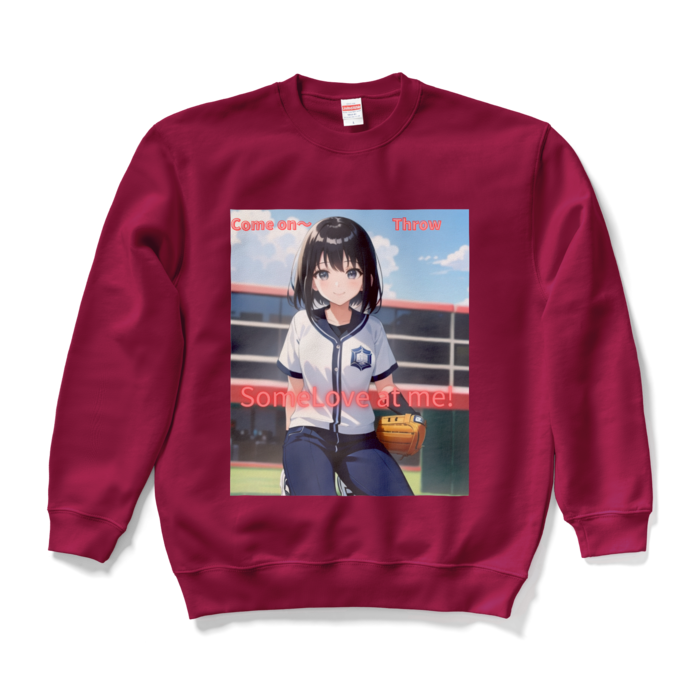 スウェット - L - バーガンディ