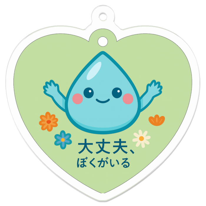 アクリルキーホルダー(コーティング) - 50 x 50 (mm)