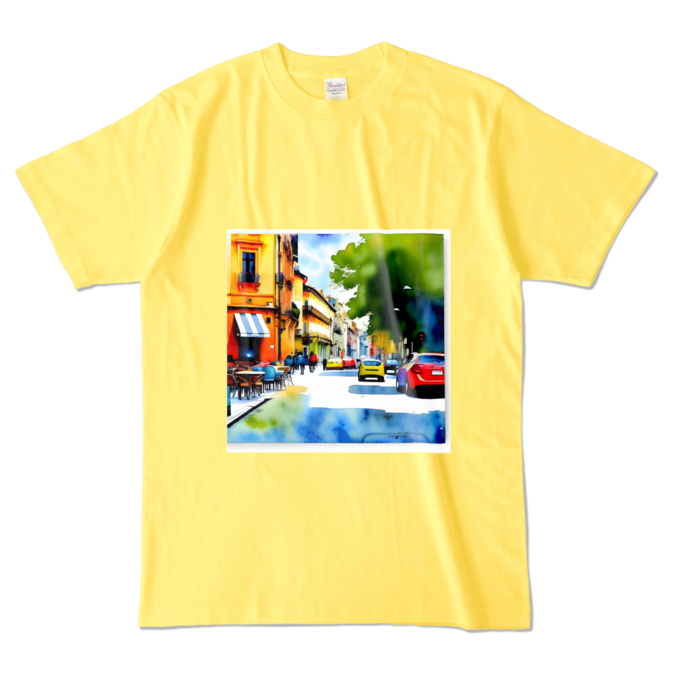 カラーTシャツ - L - イエロー (濃色)
