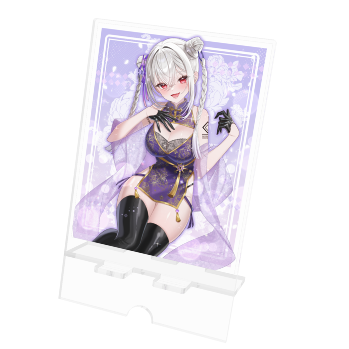 チャイナあまねスマホスタンド - 100x160mm(ケーブル穴あり)