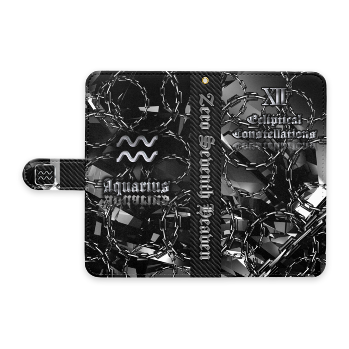 手帳型androidケース 黄道十二星座 水瓶座 Amk Booth
