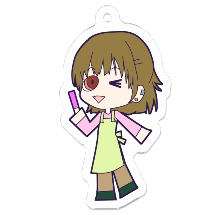 アクリルキーホルダー（コーティング） - 50 x 50 (mm)