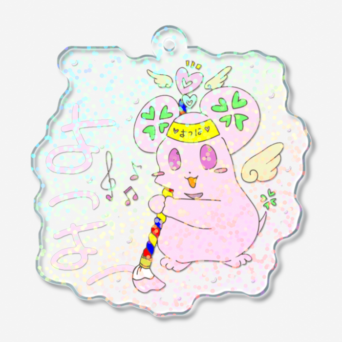 ホログラムアクリルキーホルダー - 50 × 50mm