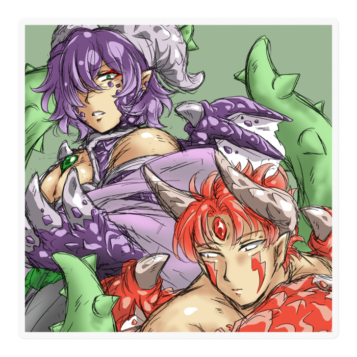 ステッカー - 100 x 100 (mm)