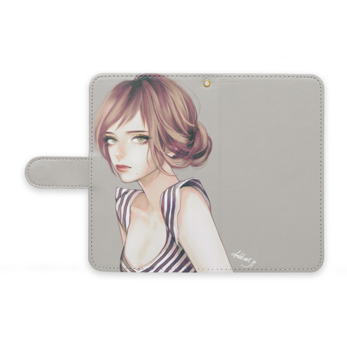 手帳型Androidケース - M - ストラップ穴 あり